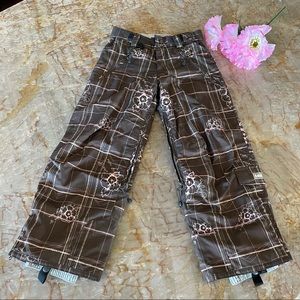 E408 Girls Fashionable Snow Board Ski Pants Small